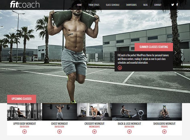 Mẫu website phòng tập gym 4